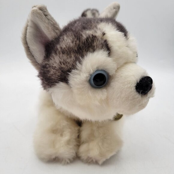 Aurora Miyoni Siberian Husky Puppy Dog Realistic 8" Plush Stuffed Animal - Picture 3 of 8